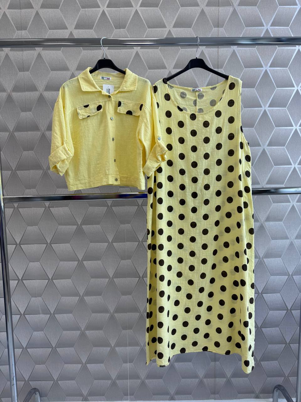 Rochie și jachetă din bumbac 100%