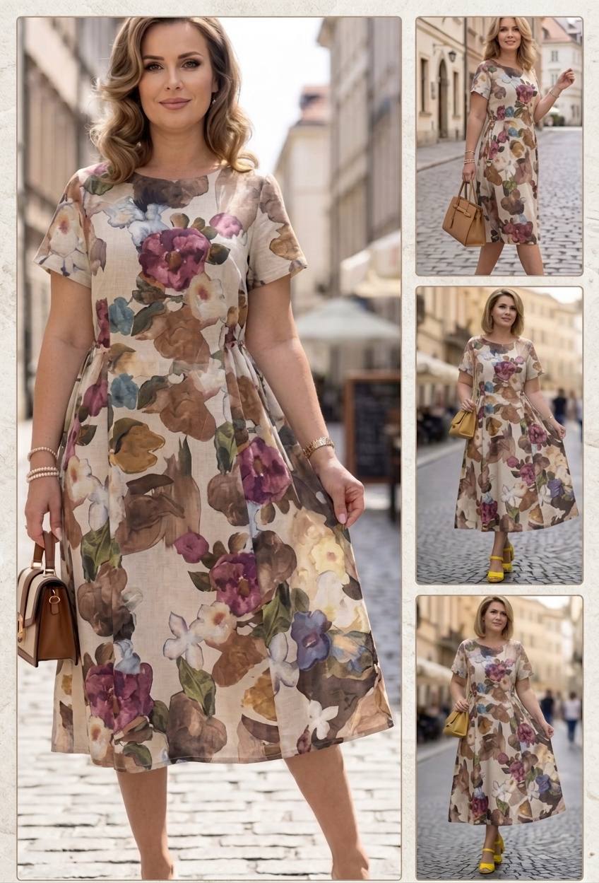 Rochie din bumbac Clara