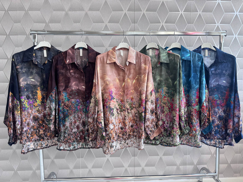 Bluza din matase si vascoza Hanna