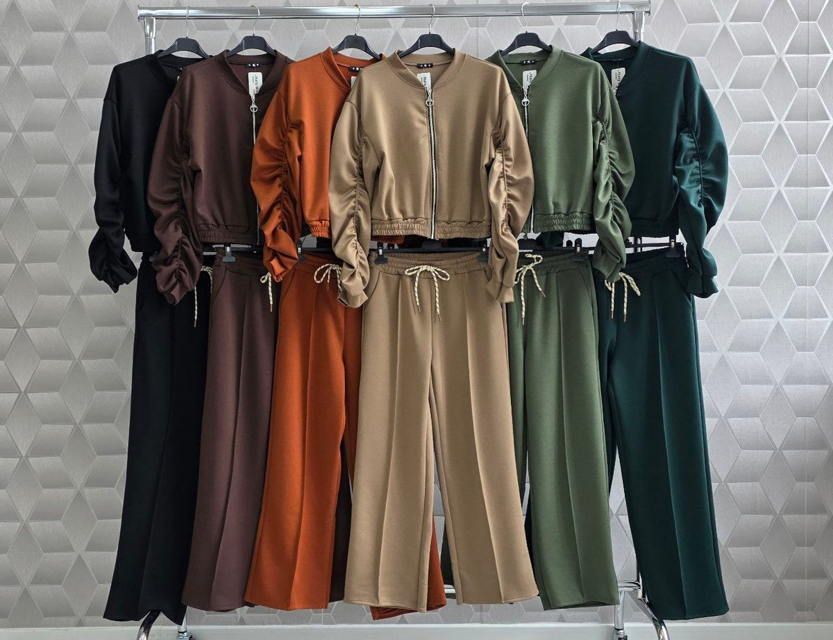 Compleu Bomber cu maneci incretite