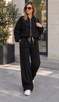 Compleu Bomber cu maneci incretite
