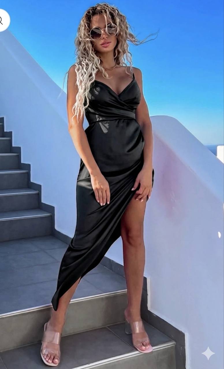 Rochie din satin Olivia