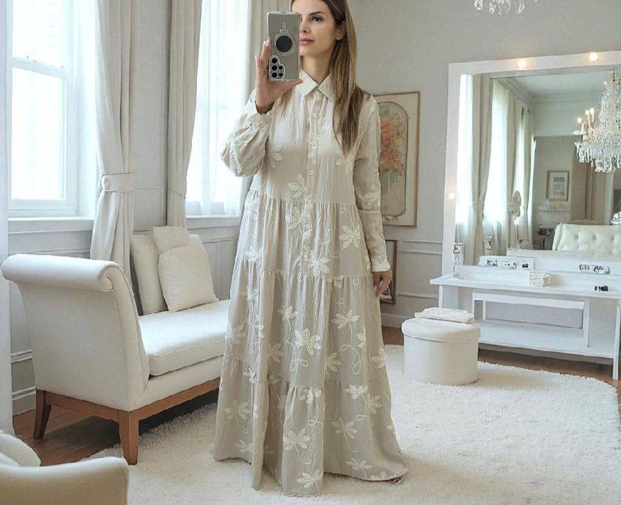 Rochie lunga tip camasa Linda