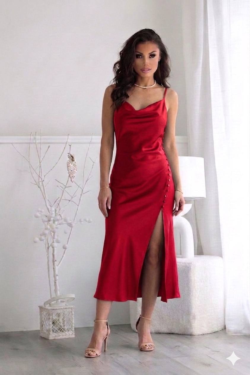 Rochie din satin Alexandra