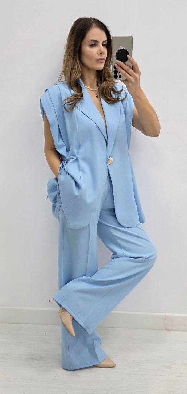 Costum elegant fara maneci Esthera