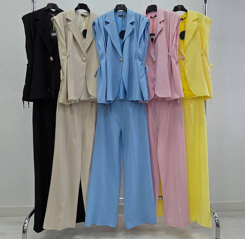 Costum elegant fara maneci Esthera