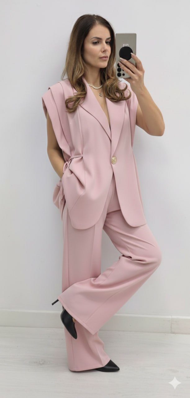 Costum elegant fara maneci Esthera